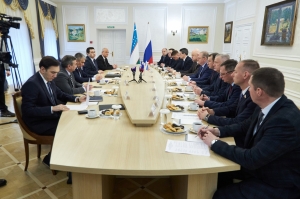 Рабочая встреча Губернатора Пензенской области Олега Владимировича Мельниченко с Чрезвычайным и Полномочным Послом Узбекистана Ботиржоном Закировичем Асадовым