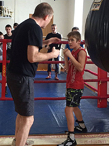 Показательная  тренировка для тамалинцев