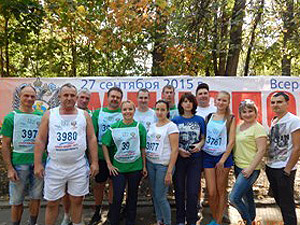 Сотрудники администрации Железнодорожного района приняли участие в акции «Кросс нации»