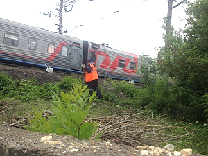 В Железнодорожном районе продолжаются работы по покосу травы