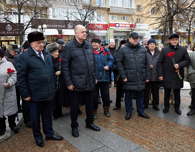 Открытие бюста советского государственного деятеля Федора Михайловича Куликова