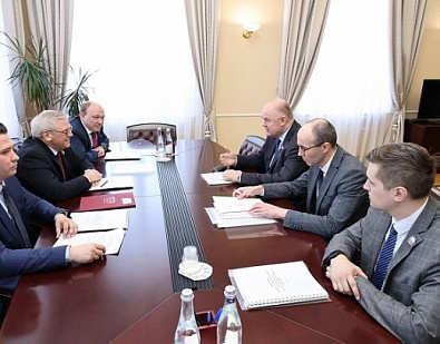 Встретился с председателем Совета законодателей Приволжского федерального округа, спикером Законодательного Собрания Нижегородской области Евгением Борисовичем Люлиным