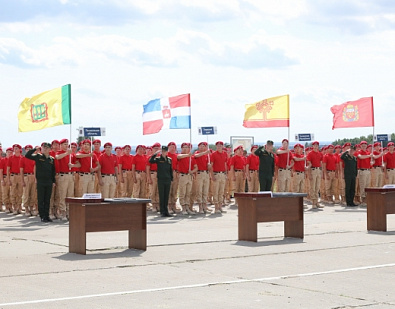 Торжественная церемония закрытия юнармейских военно-патриотических сборов ПФО «Гвардеец»
