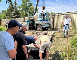 При содействии Вадима Супикова для жителей поселка Согласие установлен лестничный пешеходный переход