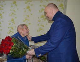 Поздравил со 100-летием Нестера Тимофеевича Бухтина - ветерана Великой Отечественной войны
