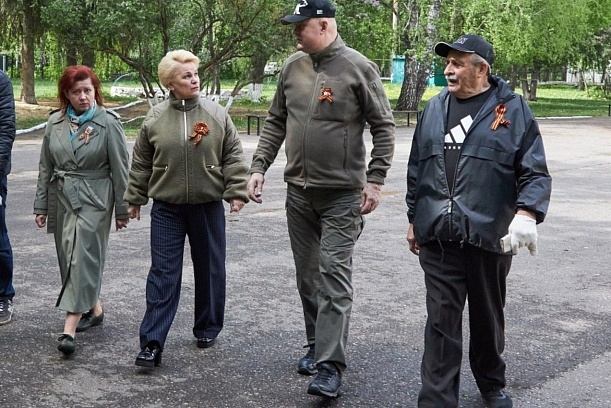 В преддверии Дня Победы приняли участие в благоустройстве парка «Патриот» в селе Рамзай