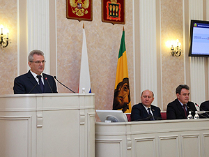 Глава области представил отчет о деятельности регионального правительства за 2015 год