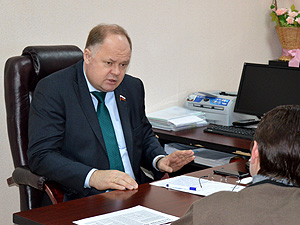 Вадим Супиков провел прием граждан в Согласии