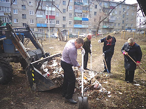 В Железнодорожном районе прошла санитарная пятница
