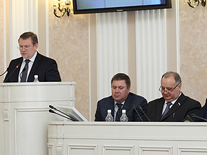 Председатель областной Счетной палаты выступил с ежегодным отчетом