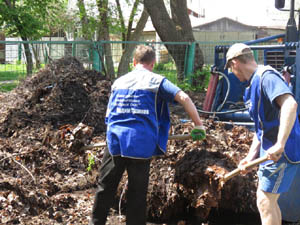 Помощь в благоустройстве территории детсада